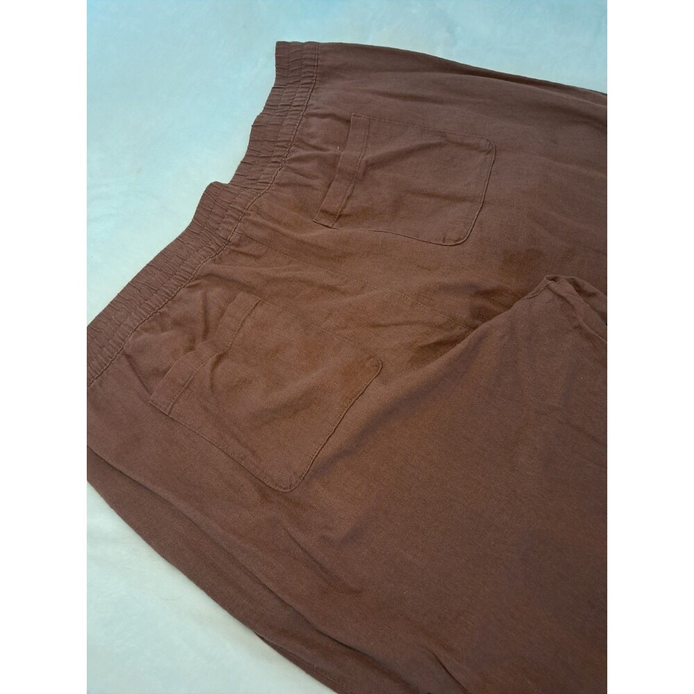 Old Navy Straight Leg Comfort Elastic-Waistband Linen Bldnd Pants Size XXL NWT - Picture 7 of 10